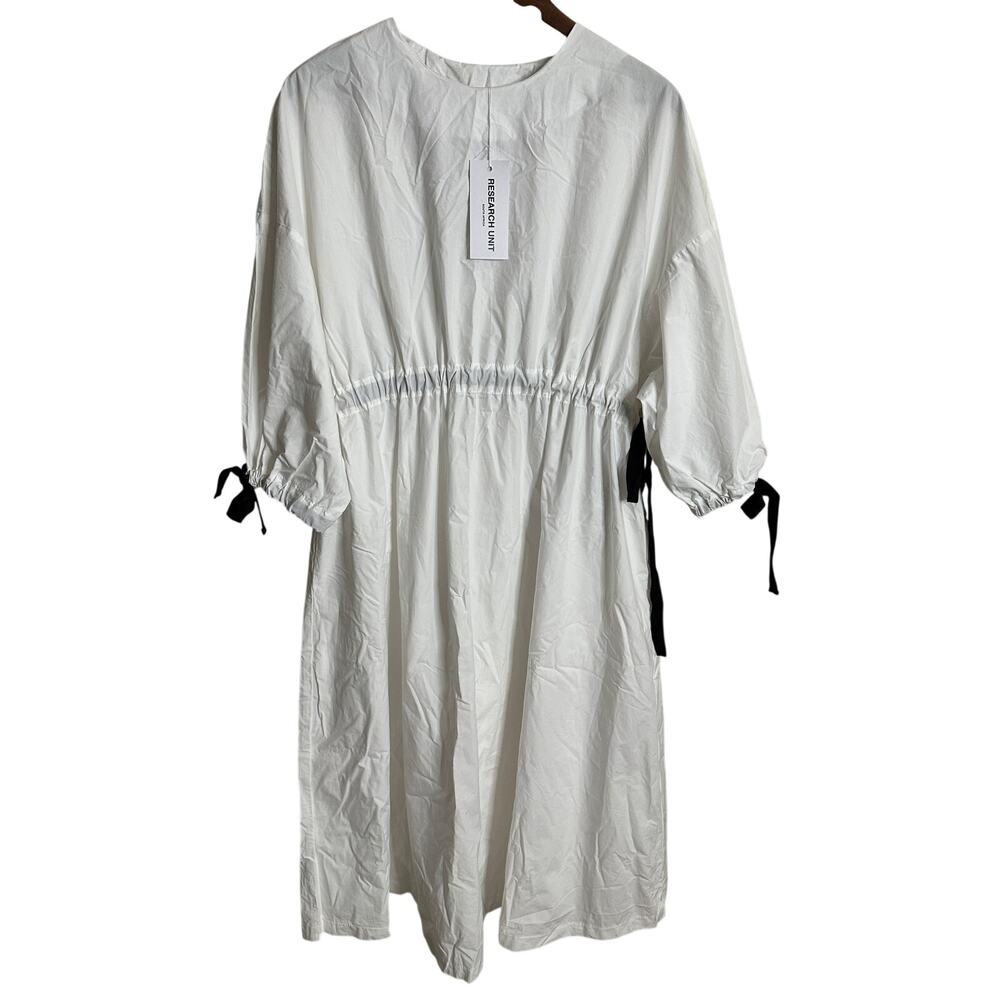 Research Unit South Africa Kai-Kai Dess in White Poplin Womans XS/S NWT